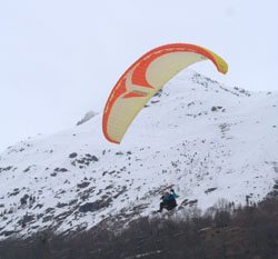 OC im Anflug zur Landung